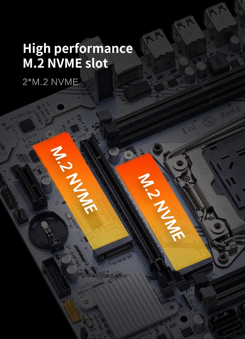 QIYIDA X99 Motherboard Set Kit LGA2011-3 Xeon E5 2680 V4 DDR4 16GB(2x8gb) PC4 SATA PCI16x3.0 NVME M.2 Gaming Computer