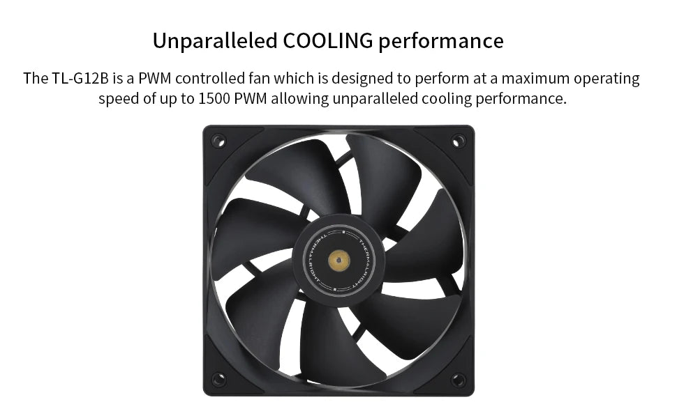 Thermalright 120mm Case Fan TL-G12/G12B/G12RB CPU Cooling Fan 120mm Silent-Balance Fan Reverse Airflow Design Fan