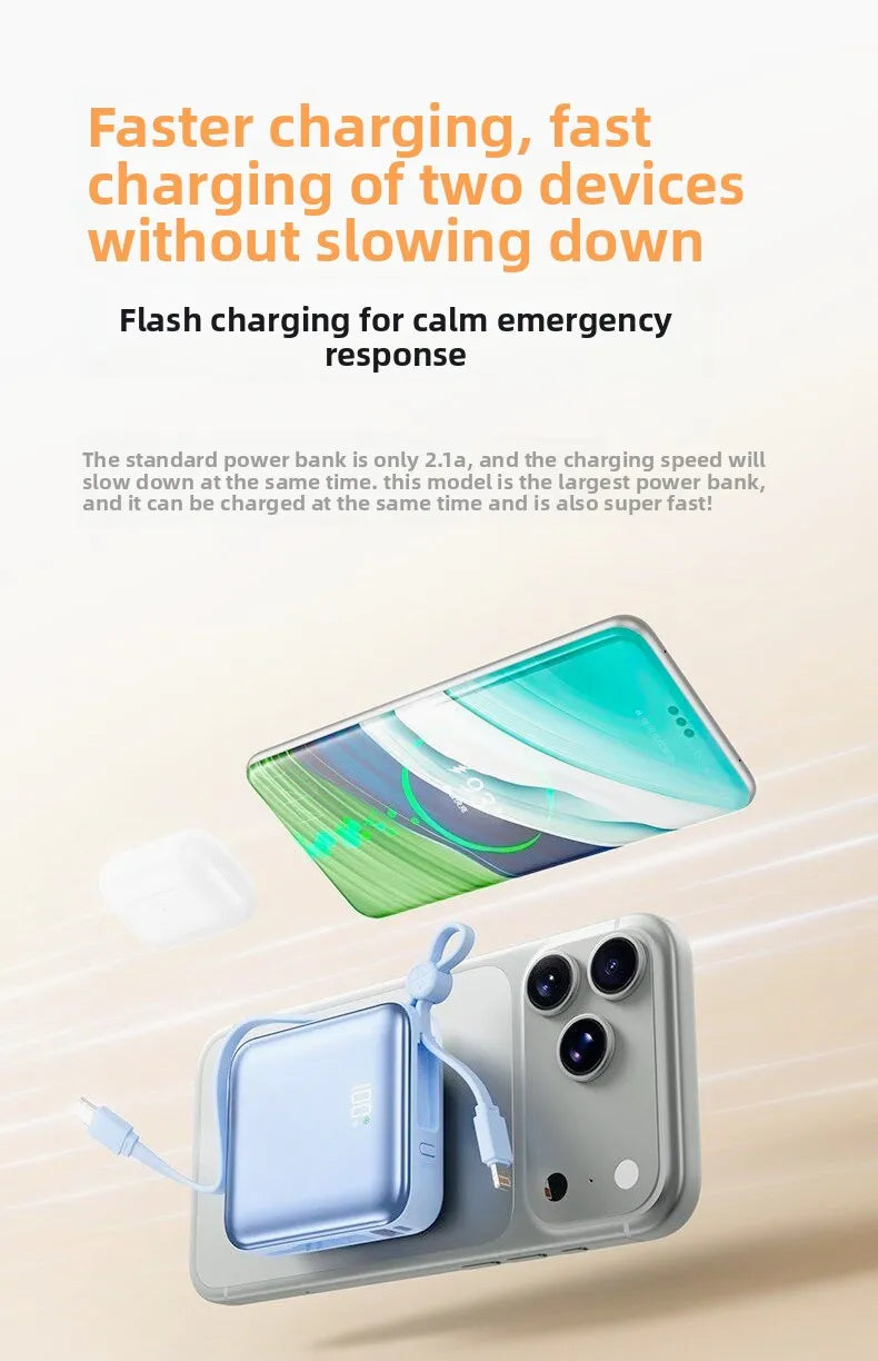 Taepiaai PD20W PowerBank Magnetic 20000mAh Portable Wireless Fast Charging PowerBank for Magsafe for IPhone Huawei Samsung Watch