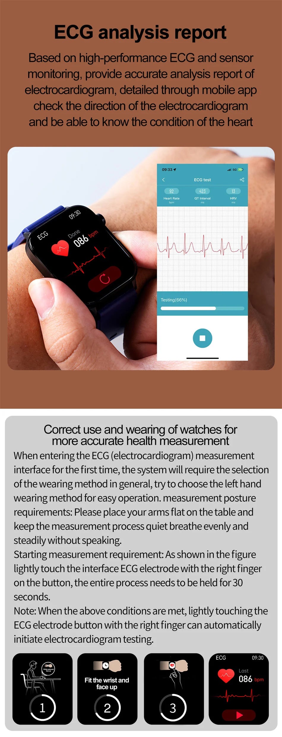 2025 New 24-Hour Health Monitoring Smart Watch Men Uric Acid Blood Lipids Heart Rate Bluetooth Call Smartwatch Women