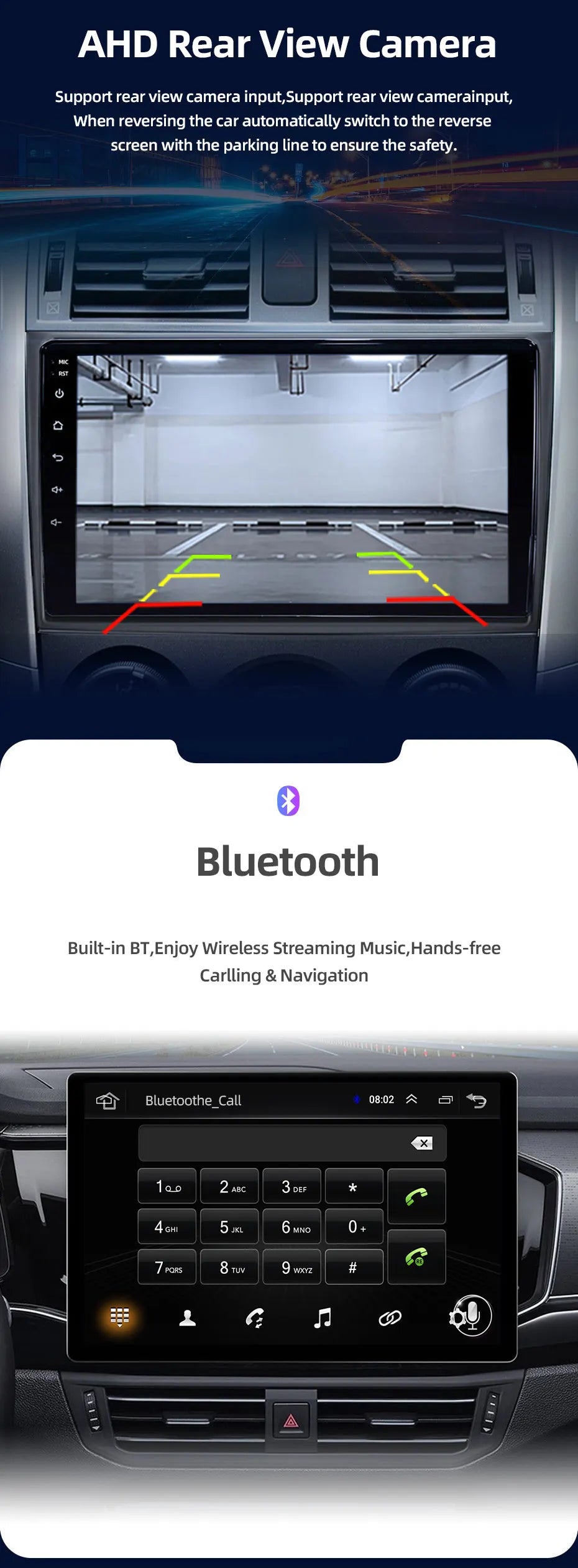 JUNDOF 9" Android Car Stereo Radio for Toyota Corolla 2006 2007 2008 2009 2010 2011 2012 2013 Multimedia Player 2 Din Head Unit