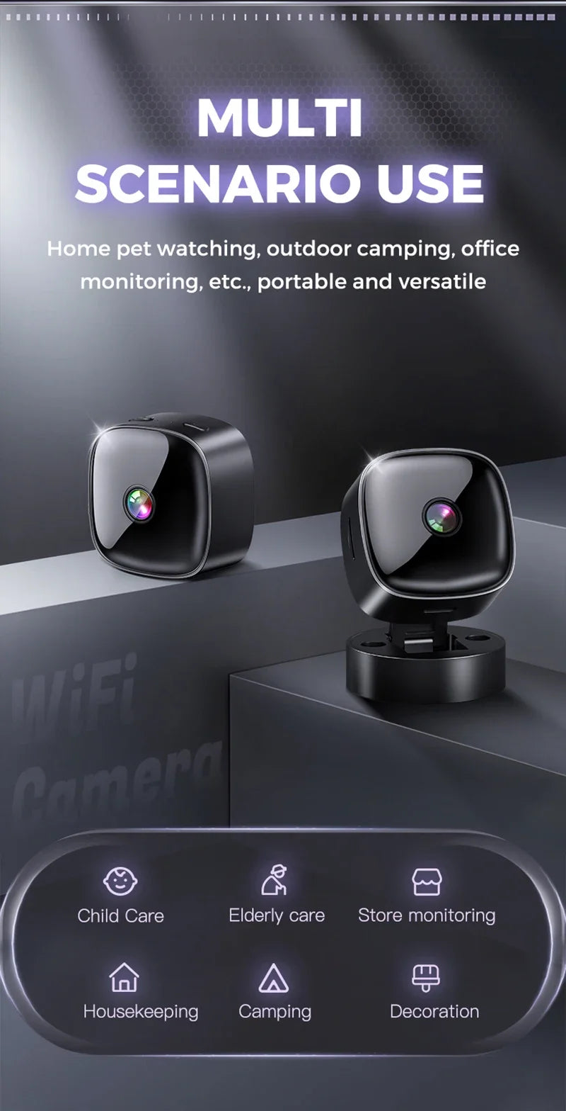Lenovo 6K HD Wifi Mini Camera Wireless Security Protection Remote Monitor Camcorders Video Surveillance Home Smart Camera
