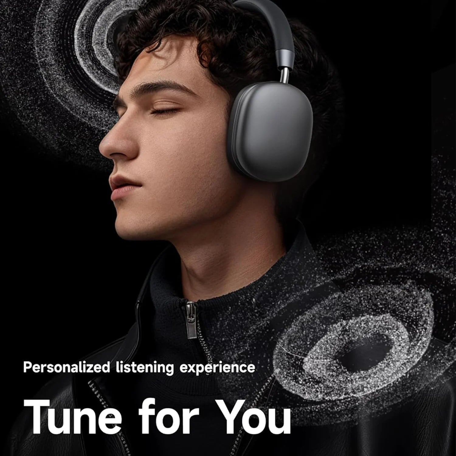 Wireless Bluetooth Gaming Headset Over Ear with Mic, Deep Bass Stereo Audio Headphones for PC Mobile Music