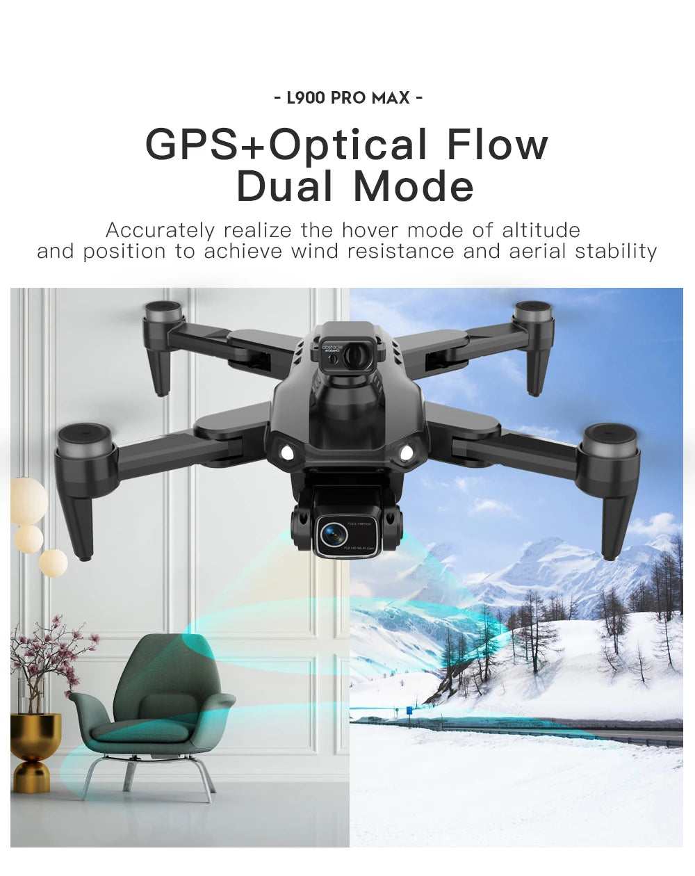 L900 Pro SE MAX GPS Drone 4K Professional With Camera WIFI 360 Obstacle Avoidance FPV Brushless Motor RC Quadcopter Mini Drone