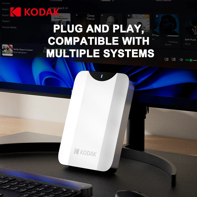 Kodak P230 Portable External Hard Drive 5Gbps 1T USB3.0 Lightweight 2.5-inch PHDD for PC Tablets PS5 XBOX Laptop Desktop
