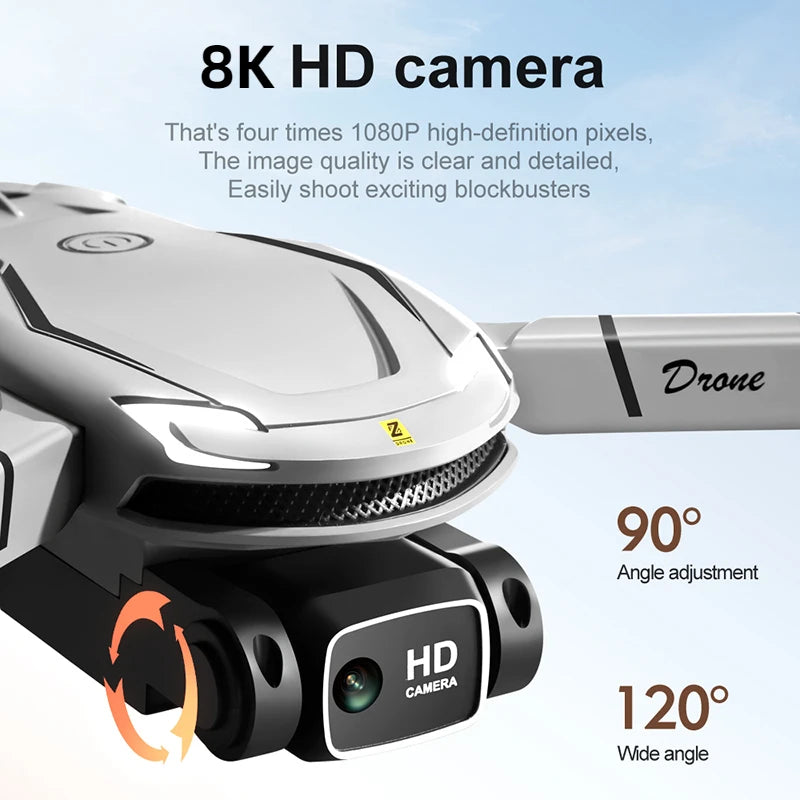 2025 New V88 8K Professional Aerial Dual-Camera Omnidirectional Obstacle Avoidance Mini Drone GPS Folding Quadcopter 10km Toys