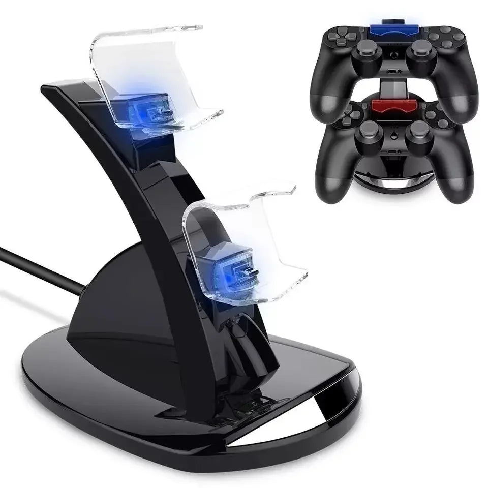 For PS4 Controller Charger Dual Charging Dock Fast Charging Station Charger Stand For PlayStation4/PS4 Pro/PS4 Slim Accessories