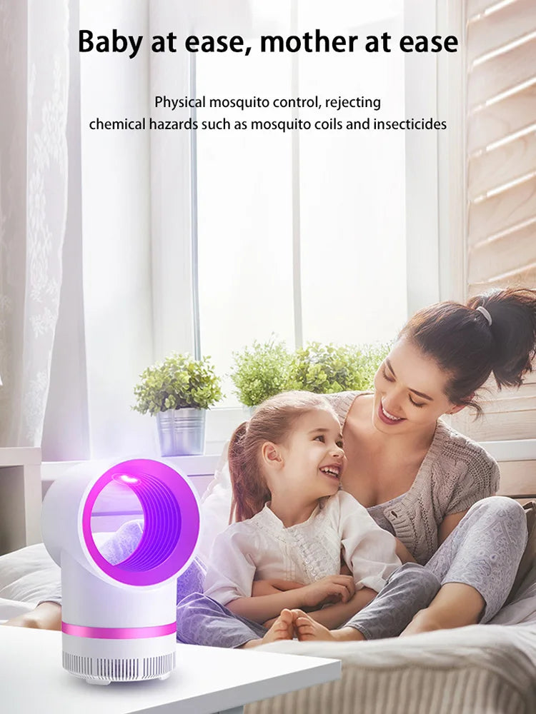 New Plug in Type Mosquito Light Portable Physical Trapping Electric Mosquito Trap Lndoor Mosquito Killer Lamp With USB Cable