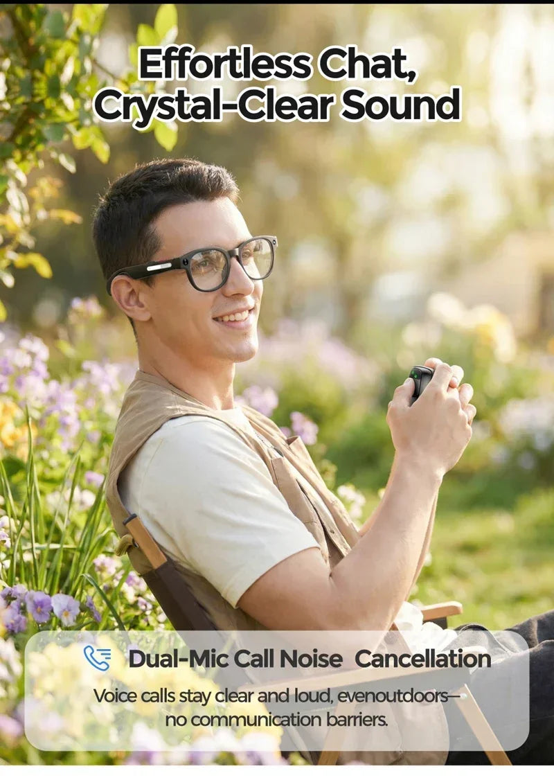 Lenovo 8K AI Glasses New AI Translation 1200MP HD Camera Shooting Image Bluetooth Call Recording Music AI Smart Sunglasses 2026