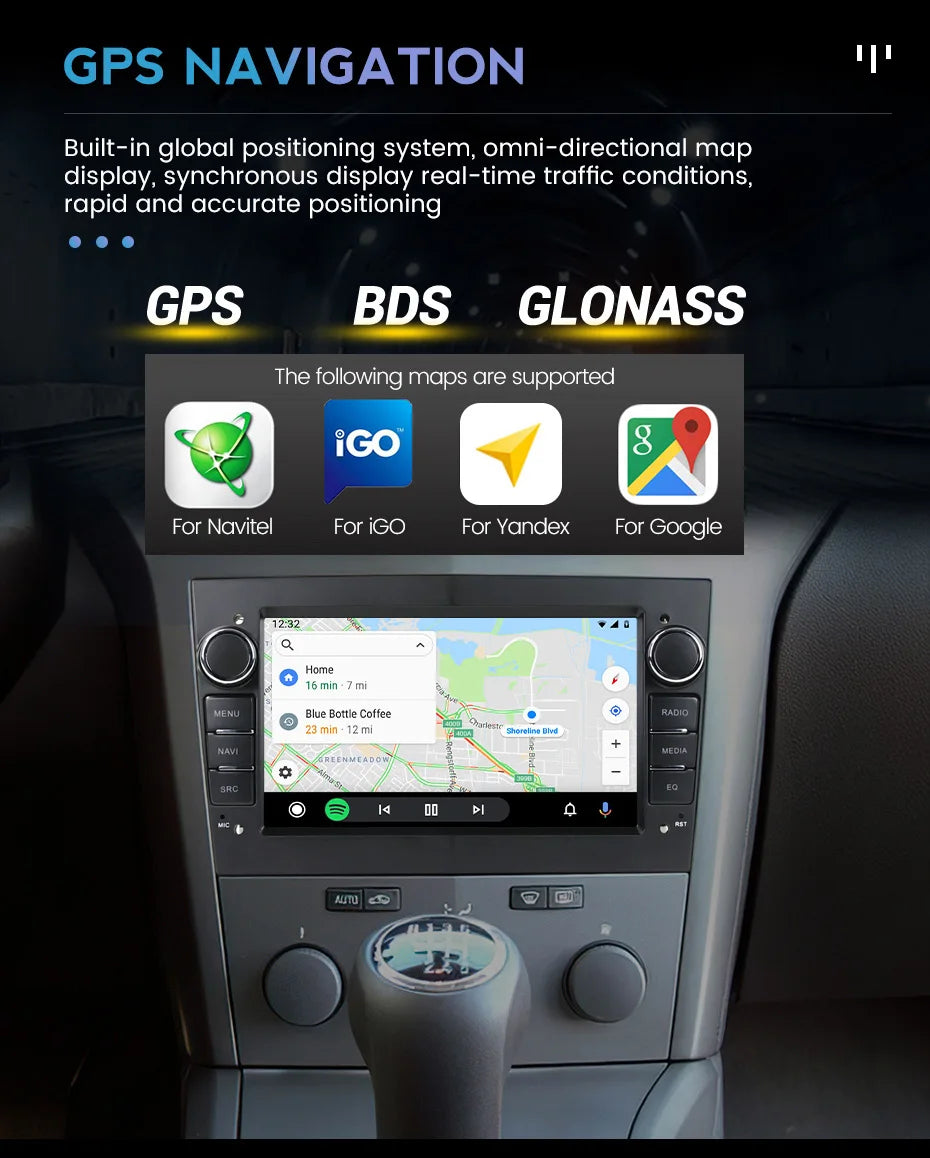 Android 15 64G Car Radio For Opel Astra H J 2004 Vectra Vauxhall Antara Zafira Corsa C D Vivaro Meriva Veda GPS autoradio Stereo
