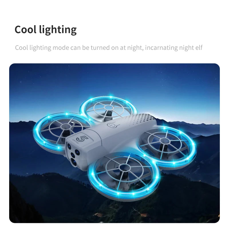 Mini Drones Children Toys 2.4G Rc Quadcopters with Camera Racing Drone Remote Control Aircraft LED Lights Rc Drone Toys for Boys