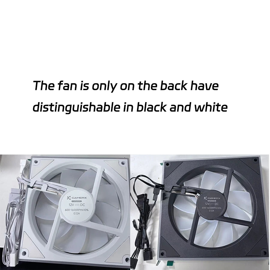 PowerTrain X-Gamerx FG 120/140 ARGB five-sided full mirror PC Fan 4PIN PWM 12V Quiet cooling computer case fans 600-1600RPM