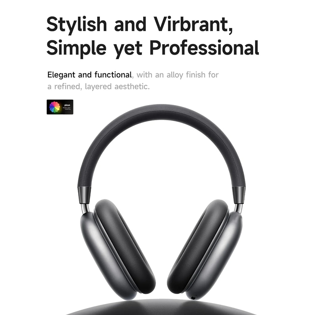 Wireless Bluetooth Gaming Headset Over Ear with Mic, Deep Bass Stereo Audio Headphones for PC Mobile Music