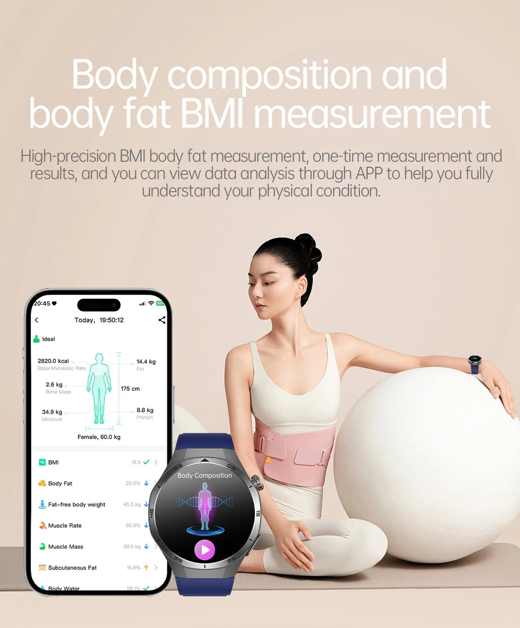 2026 Health Nursing Grade New Blood pressure Smart Watch Men Lipid Uric Acid Tracker ECG+PPG Clock HD Call NFC Smartwatch Women