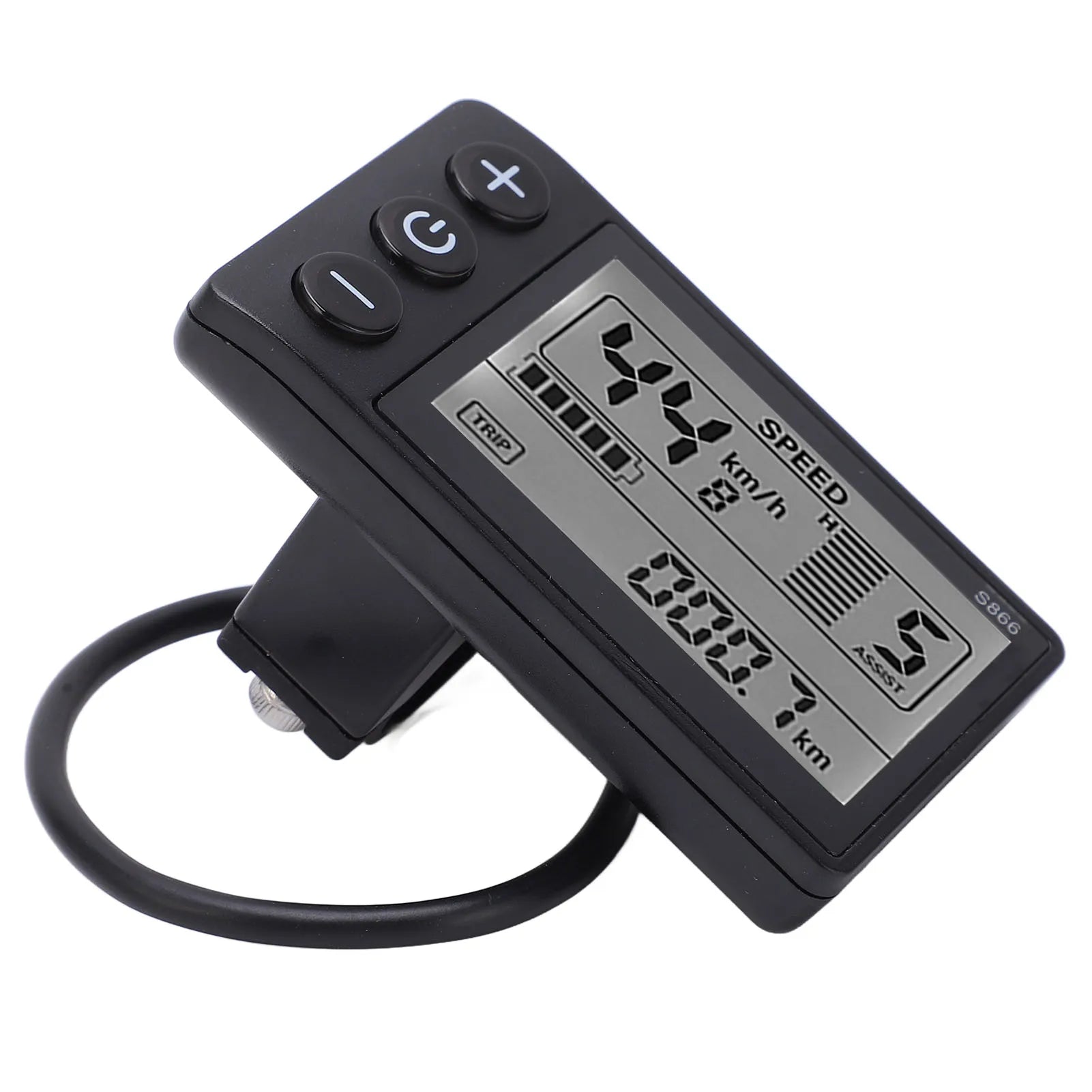 S866 Electric Bike LCD Display Electric  S866 LCD Display Meter 24V 36V 48V Control Panel with Waterproof Plug