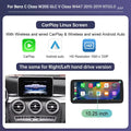 New 12.3" Linux Touch Screen for Mercedes Benz W205 GLC C V Class V447 GLA CLA NTG5.0 2015-2019 Wireless Carplay Android Auto