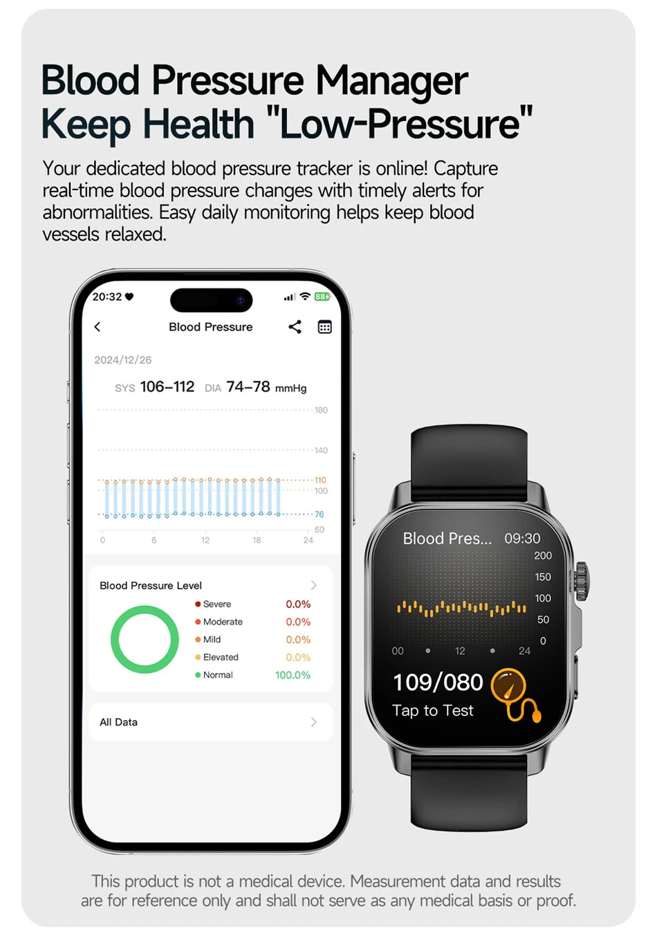 2026 New Health Nursing Grade Smart Watch Men Blood Lipid Uric Acid Tracker ECG+PPG Clock Bluetooth Call Smartwatches Men Women
