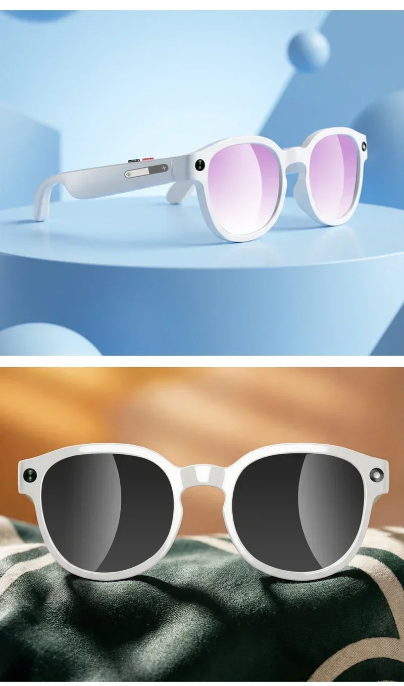 Lenovo 8K AI Glasses New AI Translation 1200MP HD Camera Shooting Image Bluetooth Call Recording Music AI Smart Sunglasses 2026