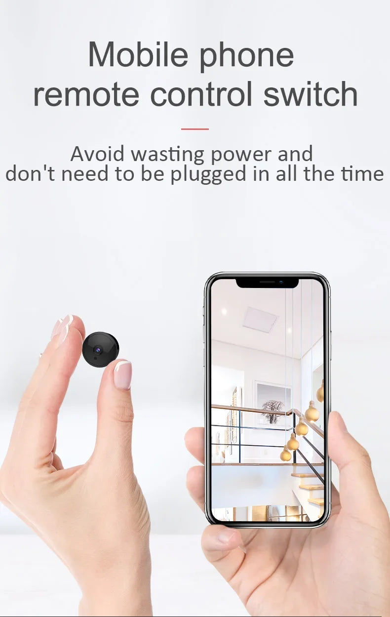 HD A9 Upgraded Version 4K Home Security Body Cam Wireless Mini Wifi Camera Small Phone Switch with Audio Little Surveillance