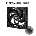 ARCTIC P12 PWM Fan, 120mm Case Fan with PWM, Pressure-optimised, Quiet Motor, Computer, Fan Speed: 200–1800 RPM