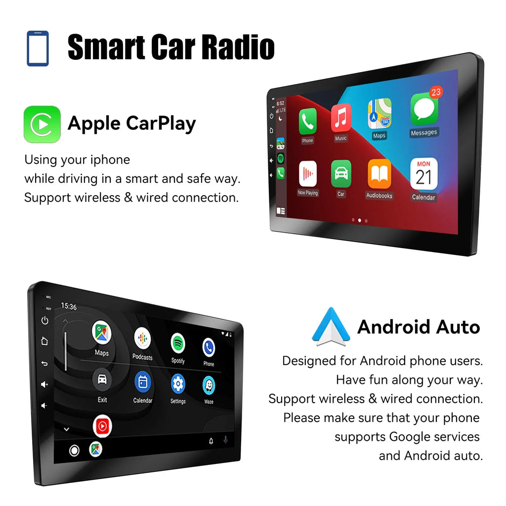 ESSGOO 2 Din Car Radio Carplay Android Auto 7 9 10 Inch 4G 64G Universal Multimedia Player DSP FM RDS AHD GPS WIFI Autoradio