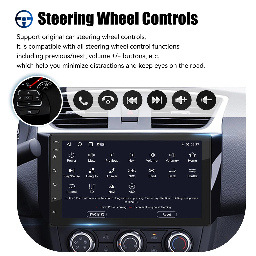 ESSGOO 2 Din Car Radio Carplay Android Auto 7 9 10 Inch 4G 64G Universal Multimedia Player DSP FM RDS AHD GPS WIFI Autoradio