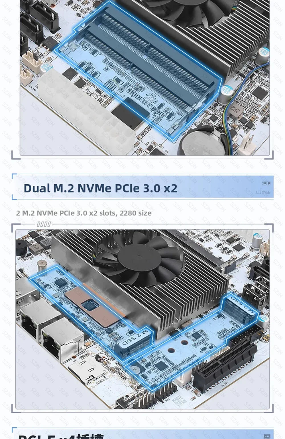 i5-8265U ES 8 SATA NAS Motherboard 2 LAN 2.5G Dual M.2 NVMe 8 SATA3.0 2*DDR4 NAS Board HDMI DP 17x17 Mini ITX board