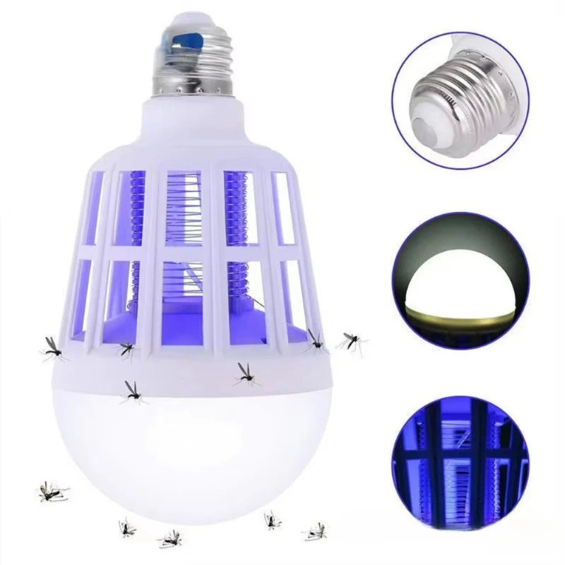 1/5/10pcs Electric Mosquito Zappers Killer Fly Trap Electronic Light Bulb Lamp Home Backyard Indoor Outdoor Mosquito Killer Lamp