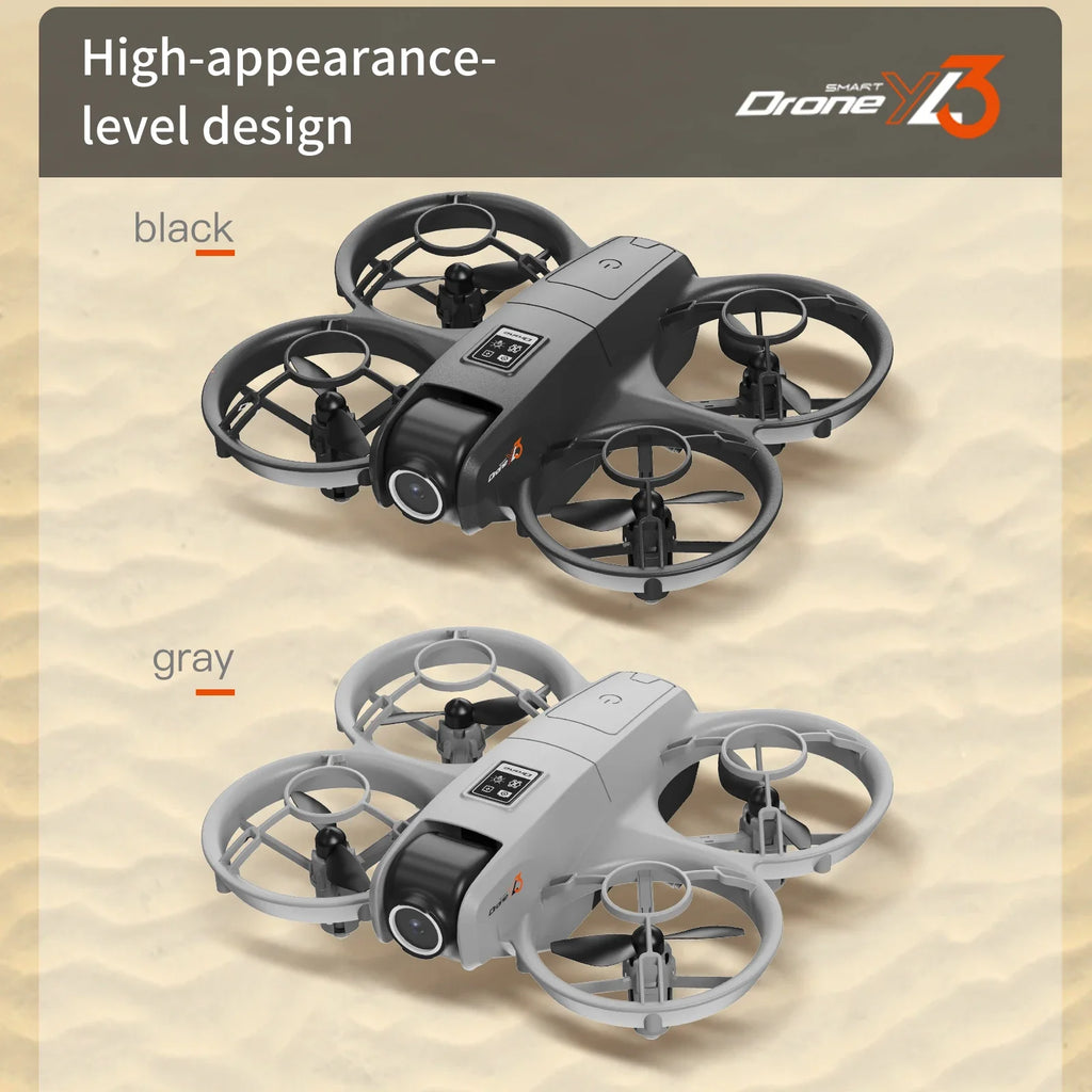 YL3 Mini Drone 8k Camera 180° ESC Optical Flow Positioning WIFI Aerial Photography Remote Control Aircraft G-safe Drone Toy Gif