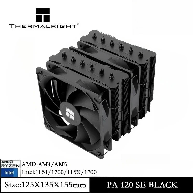 Thermalright Peerless Assassin 120 SE 6 Heat Pipes AGHP 120mm CPU Cooler Twin Towers Fan pa120se for AM4 AM5 Intel1700/115X/1851