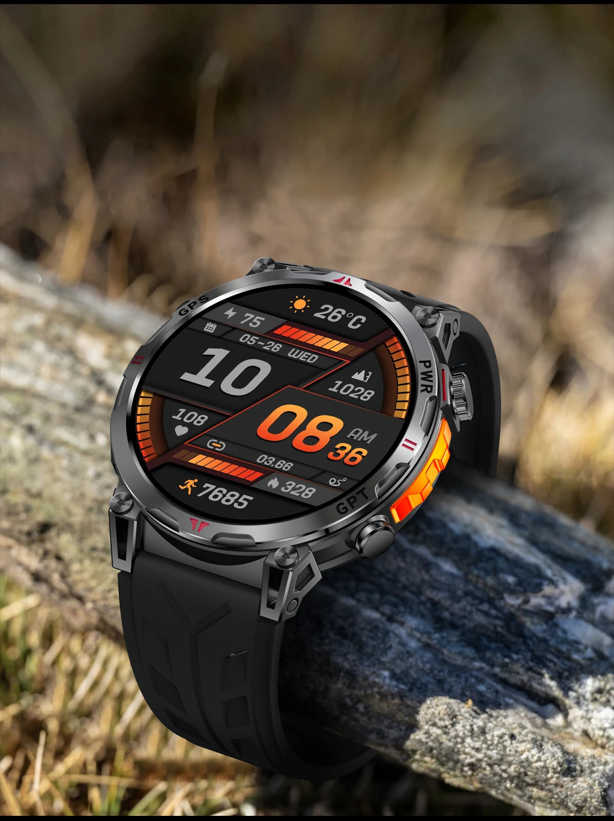 2026 New Outdoor GPS Sports Smartwatches Men Compass 10ATM Waterproof 24/7 Health Monitoring Chat GPT Bluetooth Call Smart Watch