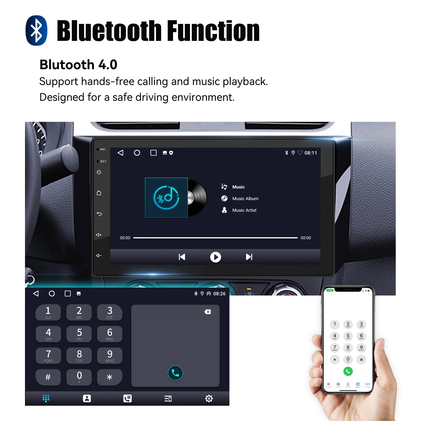 ESSGOO 2 Din Car Radio Carplay Android Auto 7 9 10 Inch 4G 64G Universal Multimedia Player DSP FM RDS AHD GPS WIFI Autoradio