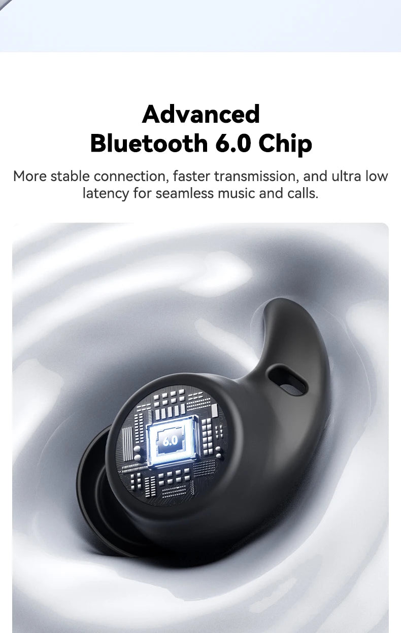 Wireless Bluetooth Headphones HTC NE76 Earbuds AI Smart Translation Earphones 30-Hour Battery Life For music office work sleep