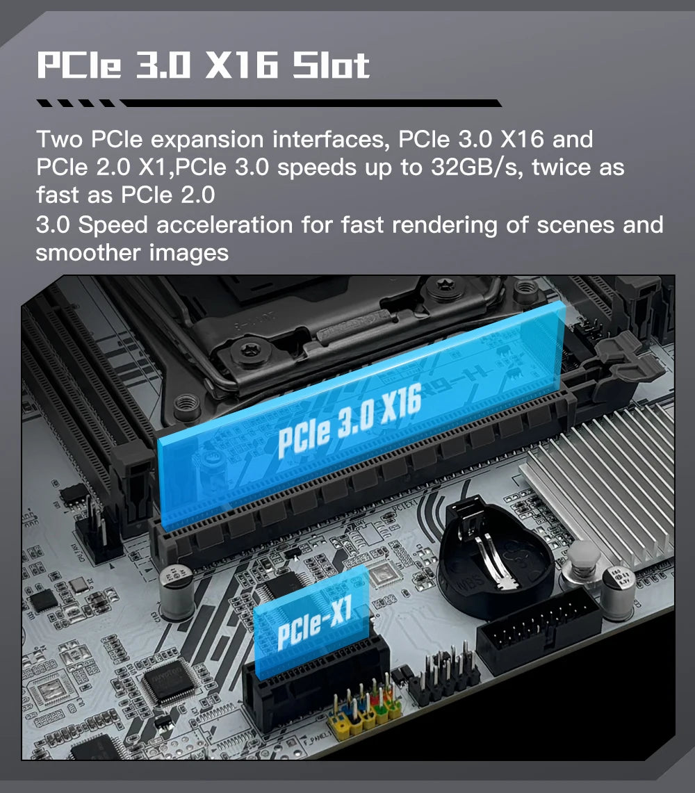 MACHINIST White X99 Motherboard PR9-H Support LGA 2011-3 Xeon E5 V3&V4 CPU DDR4 RAM SATA/NVME M.2 Slot