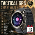 Outdoor Tactical GPS Smart Watch Offine Map Compass Heart Rate Monitor Fitness Tracker 5ATM Waterproof Adventure Sports Watches