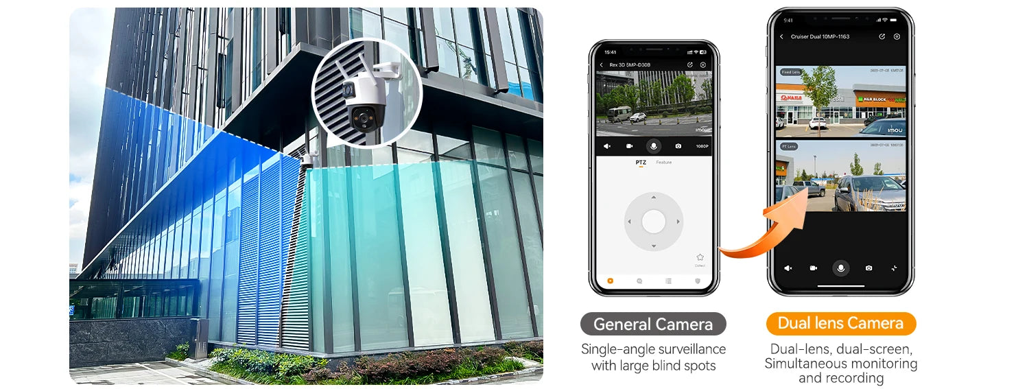 Imou 4K 8MP Outdoor Dual Lens Camera Version IP66 Security Protection Vehicle Detection Surveillance Camera PTZ WiFi IP Camera