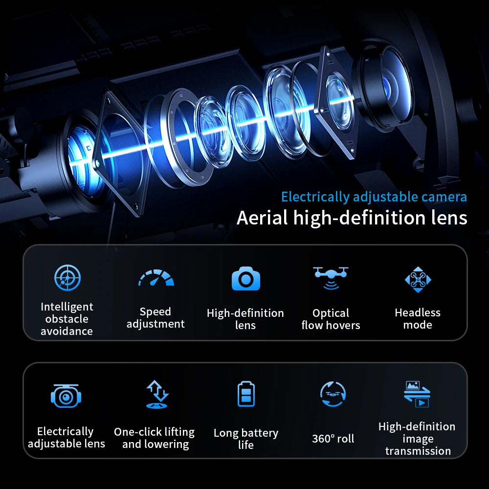 2026 New AE5 Drone 4K Professional Dual Camera Dron Optical Flow Localization 3-Sided Obstacle Avoidance Quadcopter