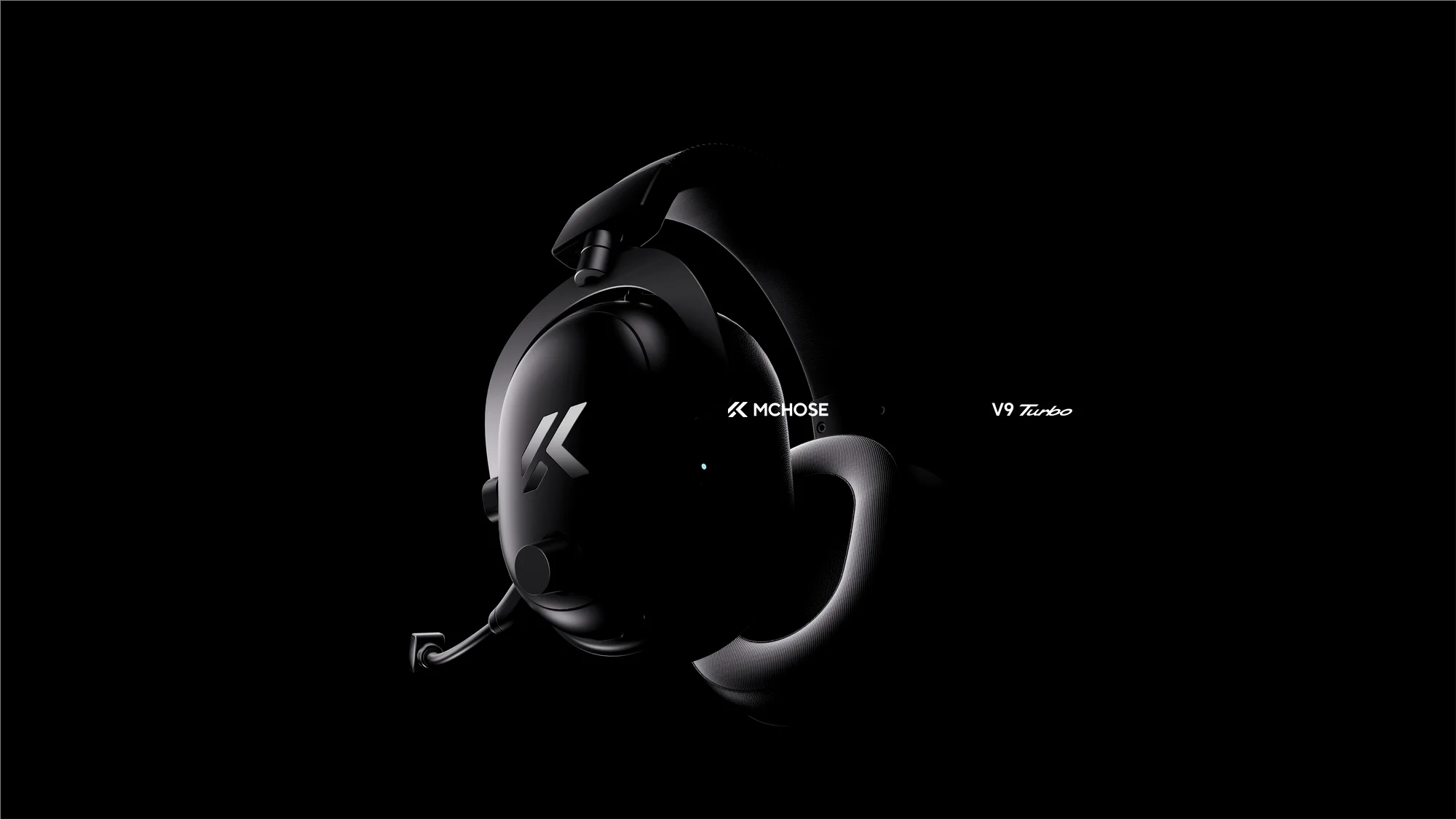 MCHOSE V9 Turbo + Wireless Gaming Headset 60mm 7.1 Surround Sound Professional Esports Headphones With RGB Charging Base