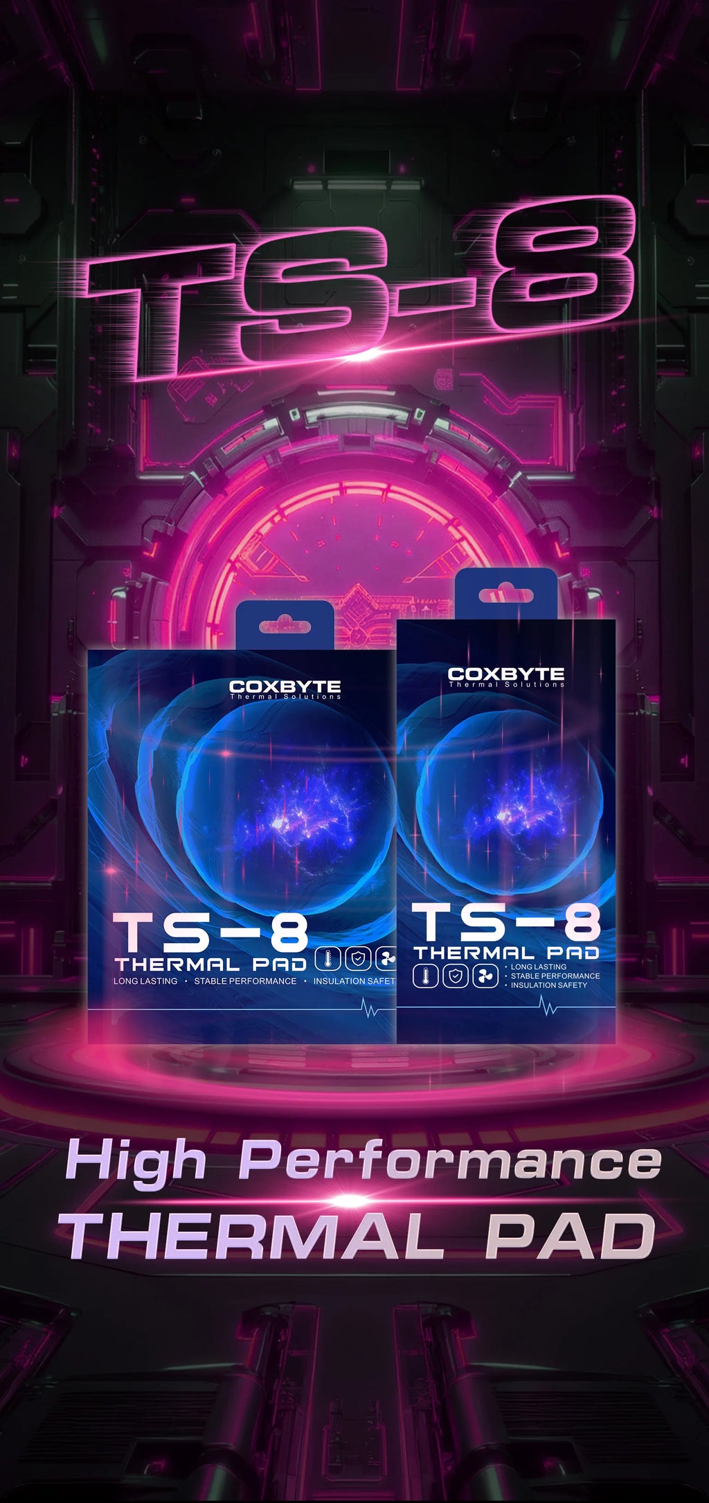 Coxbyte TS8 Heat Conducting high-performance thermal pad CPU/GPU Graphics Card thermal pad Motherboard