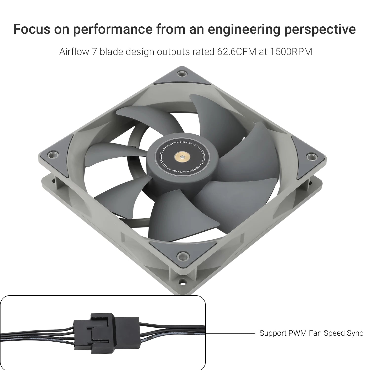 Thermalright 120mm Case Fan TL-G12/G12B/G12RB CPU Cooling Fan 120mm Silent-Balance Fan Reverse Airflow Design Fan