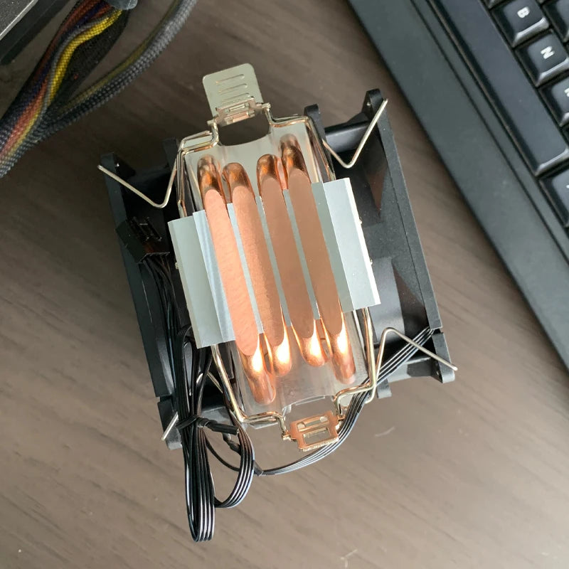 X99 CPU Air Cooler 2/4 Heat pipes 3PIN/4PIN Quiet CPU RGB Cooling Fan For Intel LGA 775 1366 1151 1155 1200 1700 2011 AM4 AM5
