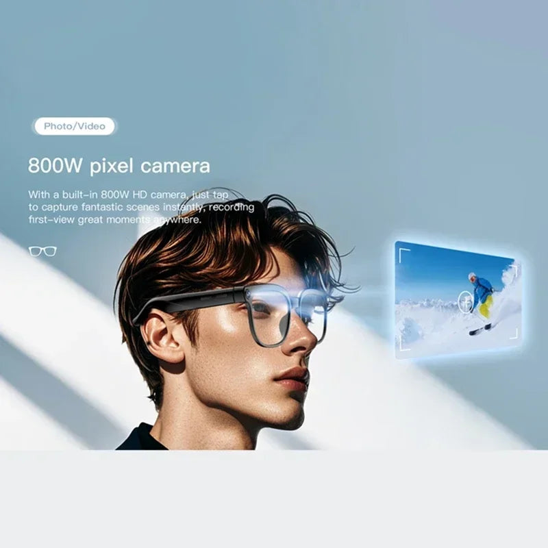 Lenovo 2026 8K HD AI Smart Glasses Multifunctional Translation Photo Video Record Bluetooth Call Music Player Camera Glasses New
