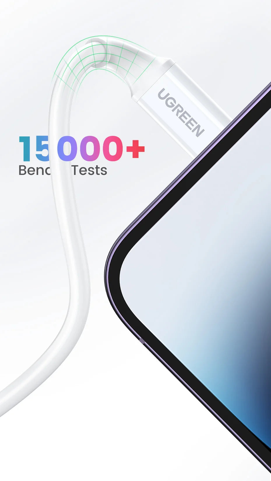 UGREEN MFi 20W PD USB C to Lightning Cable for iPhone 14 13 12 Pro Max Fast Charging for iPad Mini Phone Type C Cable