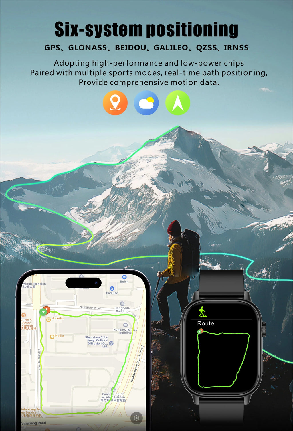 New For Android iOS Outdoor GPS SmartWatch Men 2.01" HD AMOLED Compass 420mAh 178+Sport Mode Waterproof Bracelet Smartwatch 2026