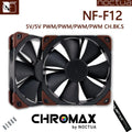 Noctua NF-F12 industrialPPC Computer Case Fan Silent 120mm PWM 12V/24V 2000/3000RPM 12cm CPU Cooling Fan