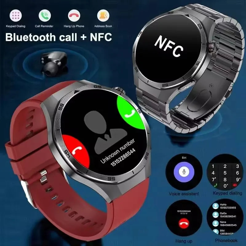 2026 Health Nursing Grade New Blood pressure Smart Watch Men Lipid Uric Acid Tracker ECG+PPG Clock HD Call NFC Smartwatch Women