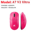 MCHOSE A7 V2 Ultra / Pro Lightweight Wireless Gaming Mouse Dual 8000Hz PAW3950 TI 42000DPI Mice For PC E-sports Gamer
