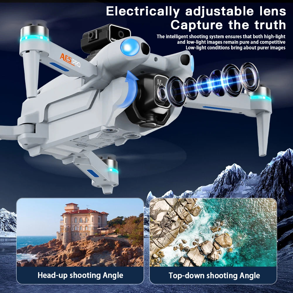 2026 New AE5 Drone 4K Professional Dual Camera Dron Optical Flow Localization 3-Sided Obstacle Avoidance Quadcopter