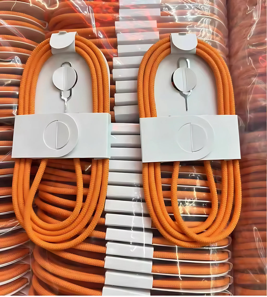 1/10/30Pcs Original 60W Type C Weaving Cable For Apple iPhone 16 15 14 13 17 Pro Max 17 Air USB-C Fast Charging 1M Phone Cables