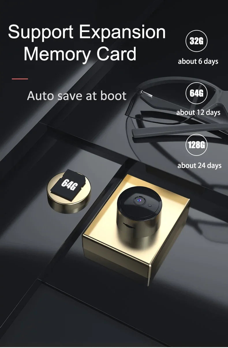 HD A9 Upgraded Version 4K Home Security Body Cam Wireless Mini Wifi Camera Small Phone Switch with Audio Little Surveillance